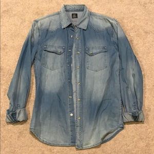 Denim button up